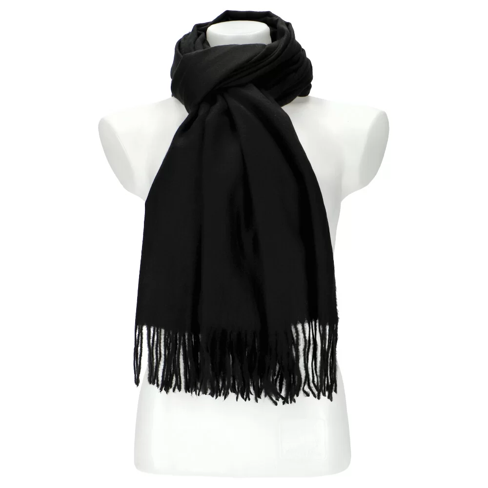 Woman winter scarf 29009B - BLACK - ModaServerPro